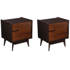 Midcentury Walnut Nightstands