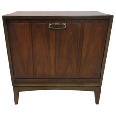 Midcentury Walnut Record Cabinet by Lane Altavista 1