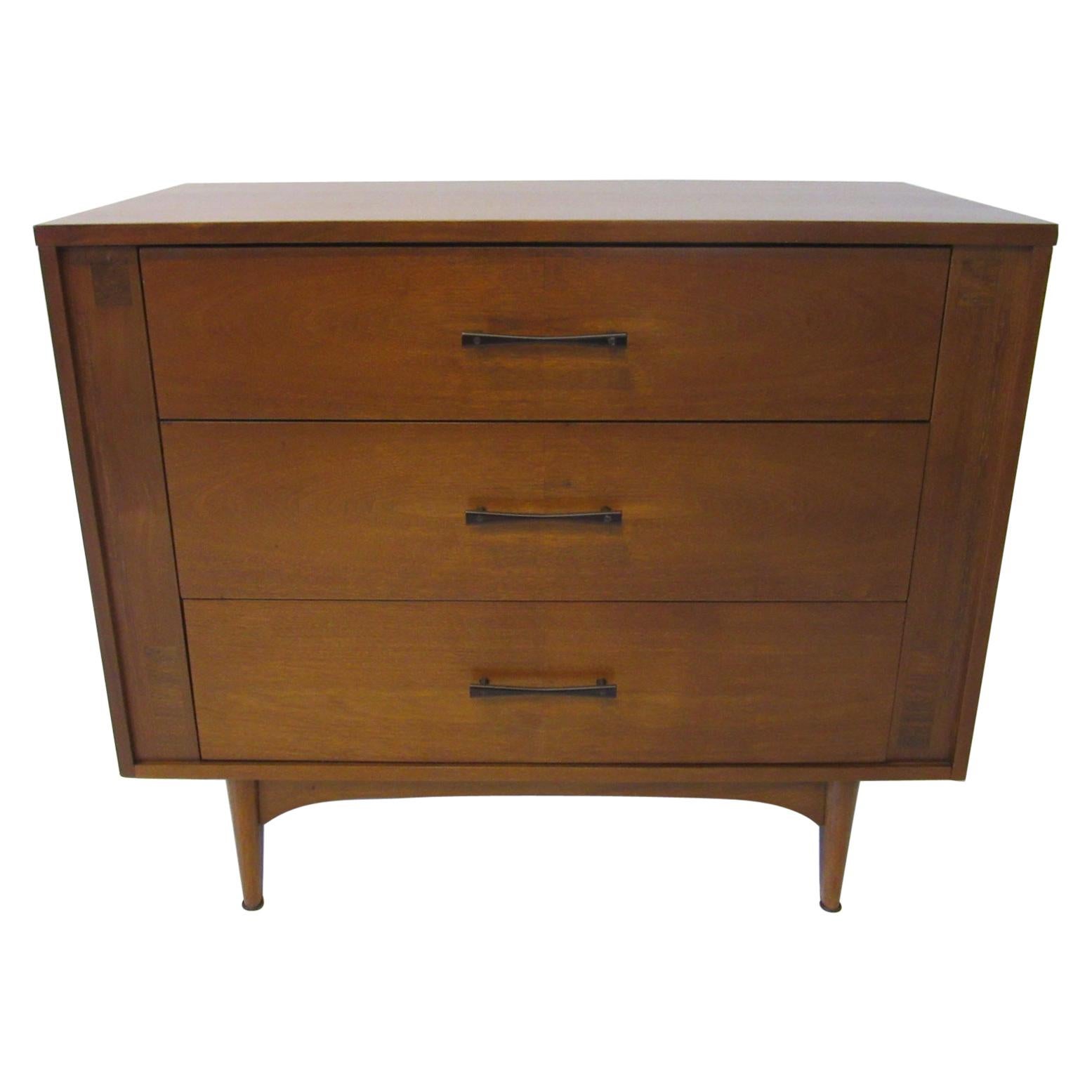 Midcentury Small Chest Walnut / Rosewood 