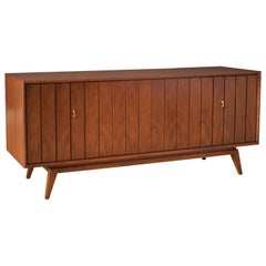 Used Midcentury Walnut Zenith Record Console Cabinet