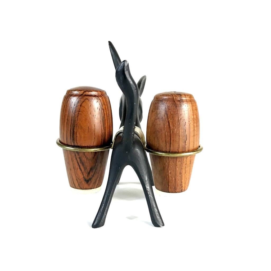Mid-Century Modern Midcentury Walter Bosse Donkey Salt and Pepper Shaker, 1950s, Austria
