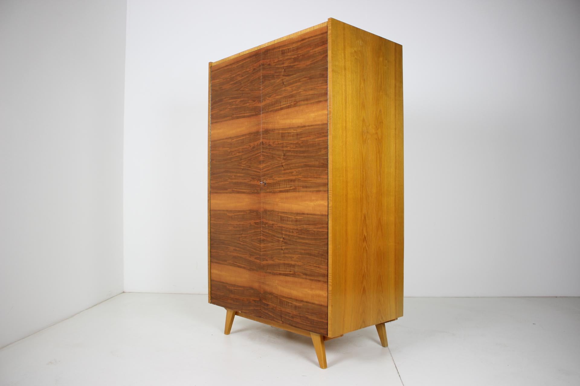 Wood Midcentury Wardrobe Designed by Jiří Jiroutek, 1960s