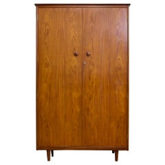 Vintage Midcentury Wardrobe in Walnut from Butilux, 1960s