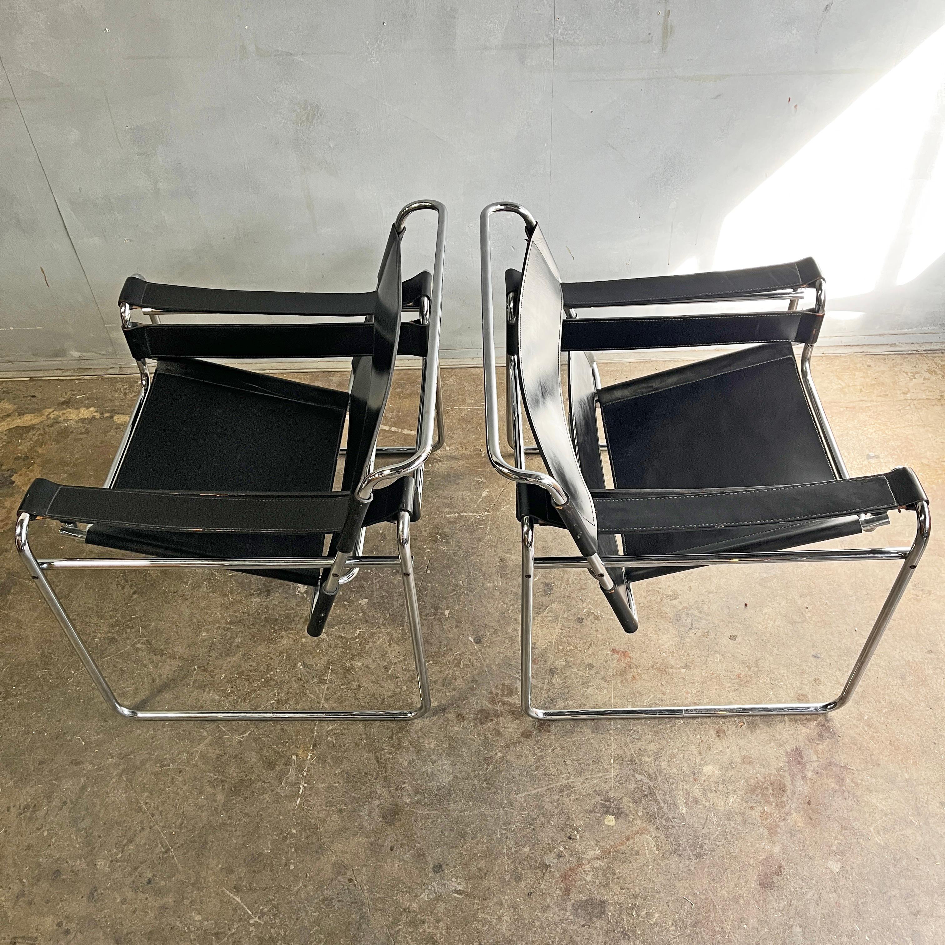 Mid-Century Wassily Chairs In Good Condition In BROOKLYN, NY