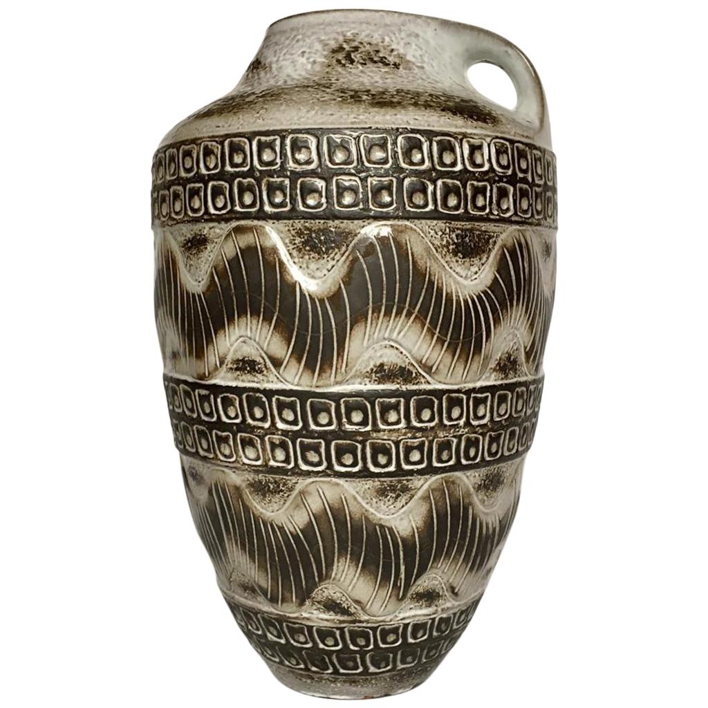 Midcentury West German Ceramic Floor Vase from Carstens Tonnieshof For Sale