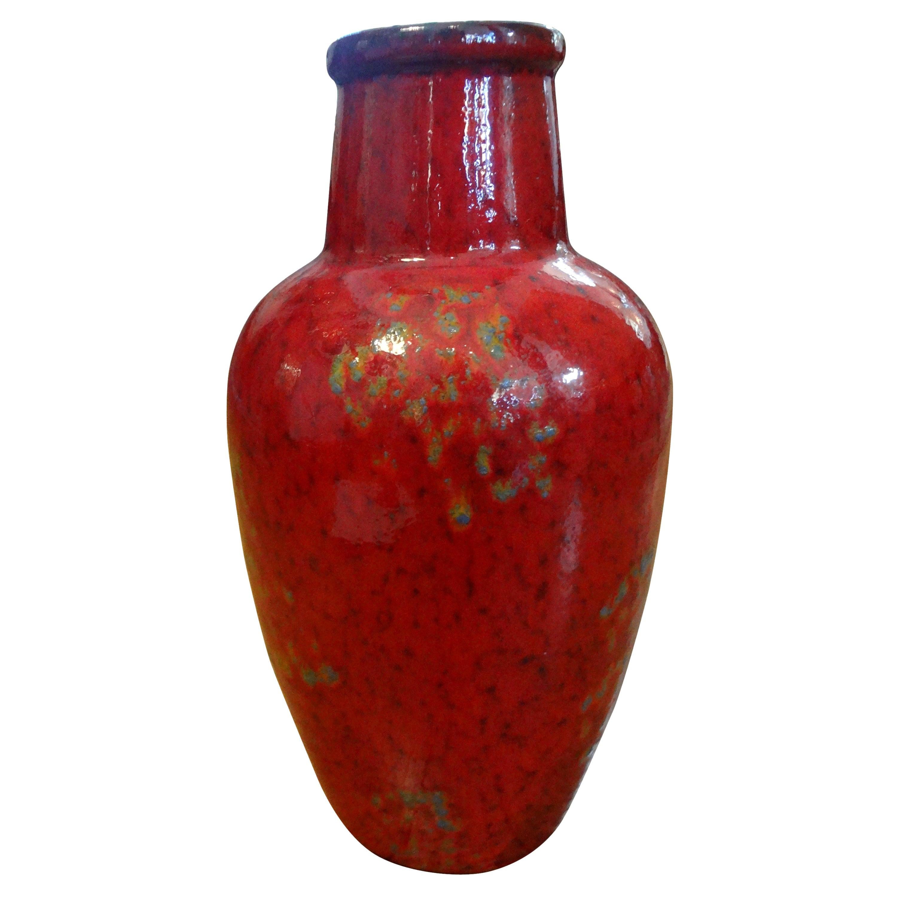 Midcentury West German Glazed Ceramic Vase