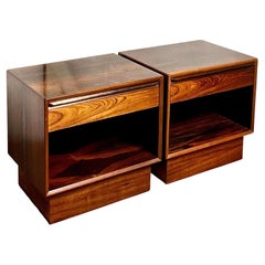 Midcentury Westnofa Rosewood Nightstands, a Pair