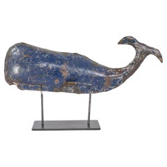 Retro Midcentury Whale Sculpture on Stand, Circa 1960s