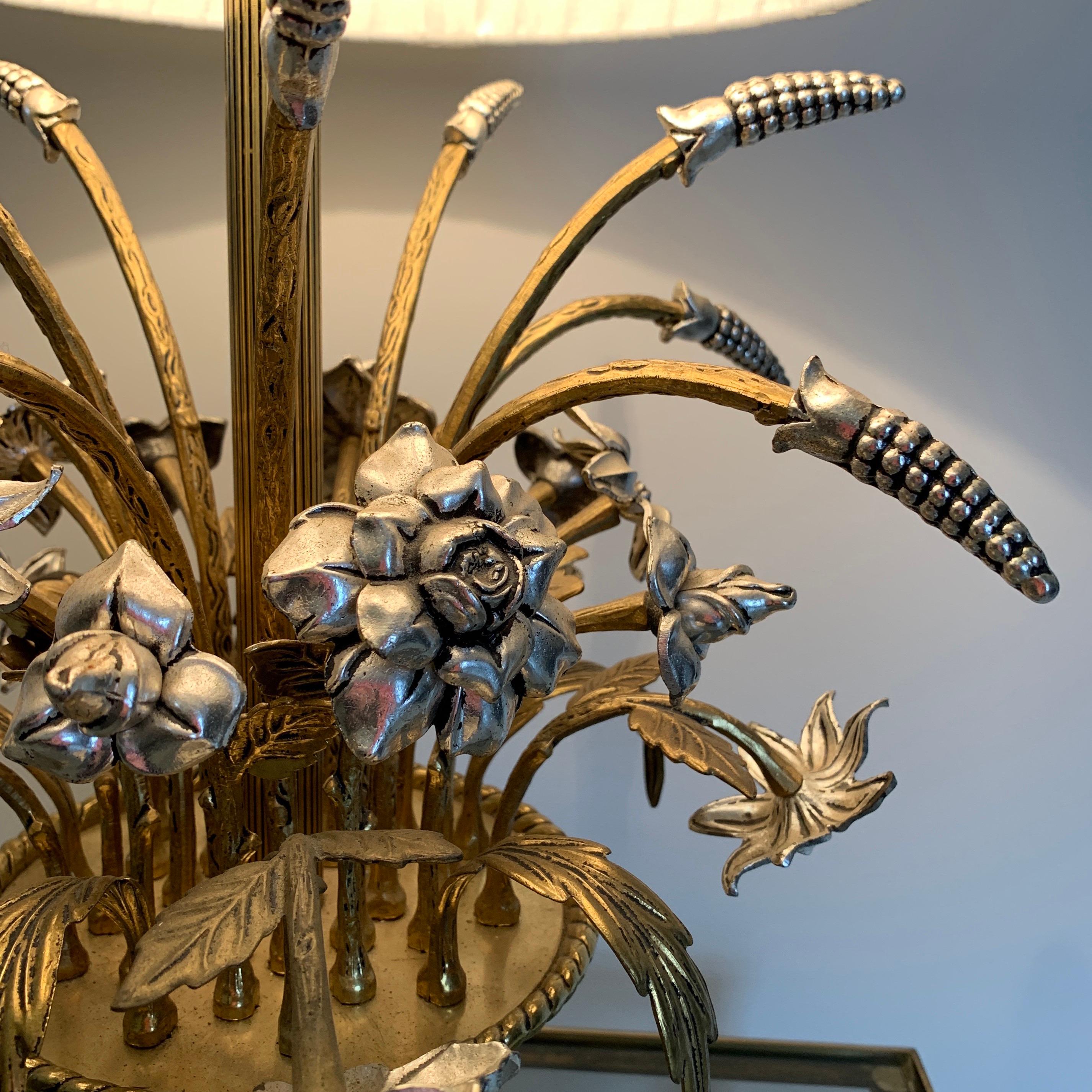 Mid-Century Modern Midcentury Wheat Sheaf/Flowers Lamp Attributed to Peris Andreu