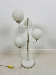 Midcentury White 4-Arm Space Age Floor Lamp, Germany, 1960s