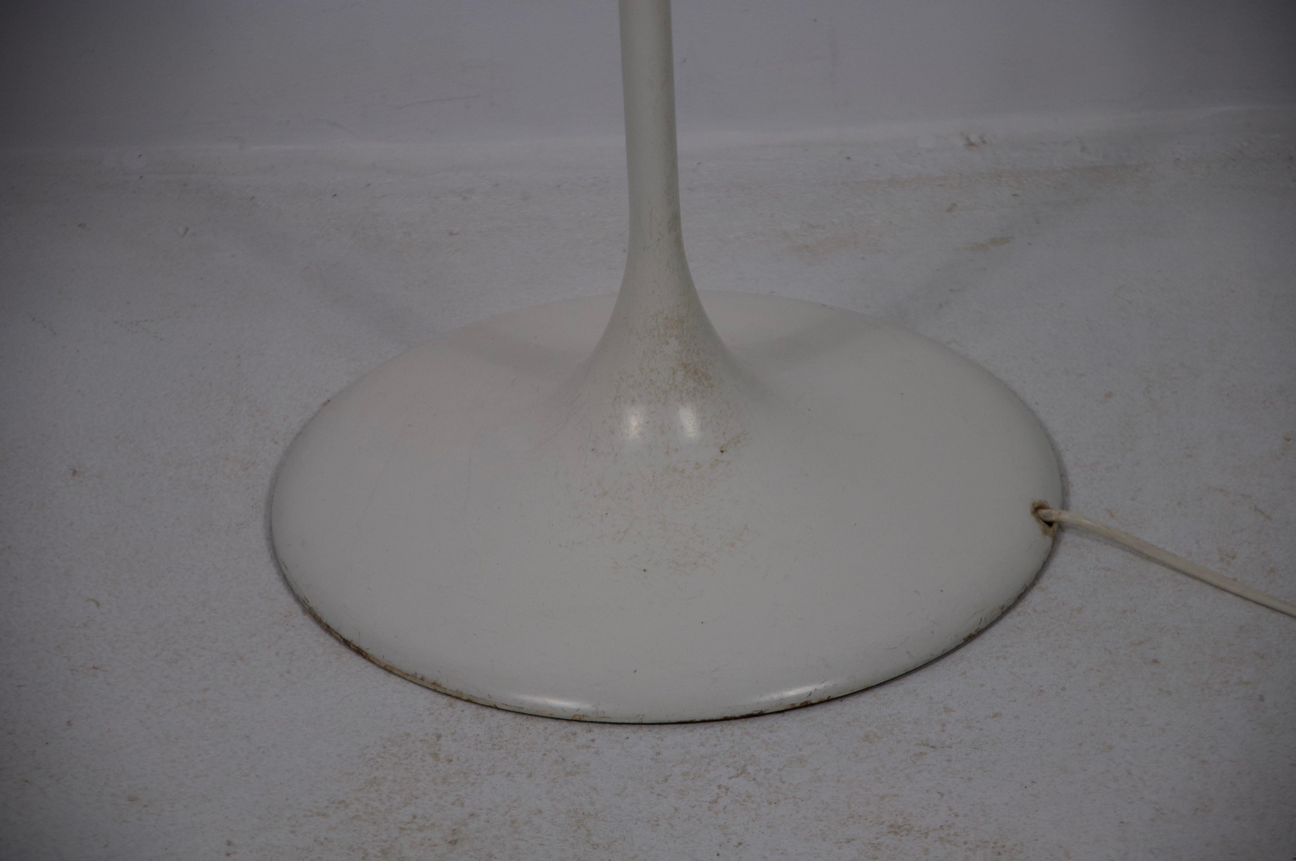 Metal Midcentury White 6-Arm Space Age Floor Lamp by Max Bill for Temde 1960s