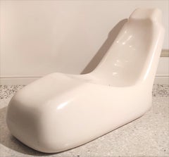 White Lounge Chair "Moby Dick" by Saporiti, Besnate 1969