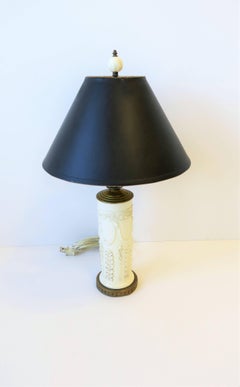Wedgwood White Regency Rams Head Table or Desk Lamp