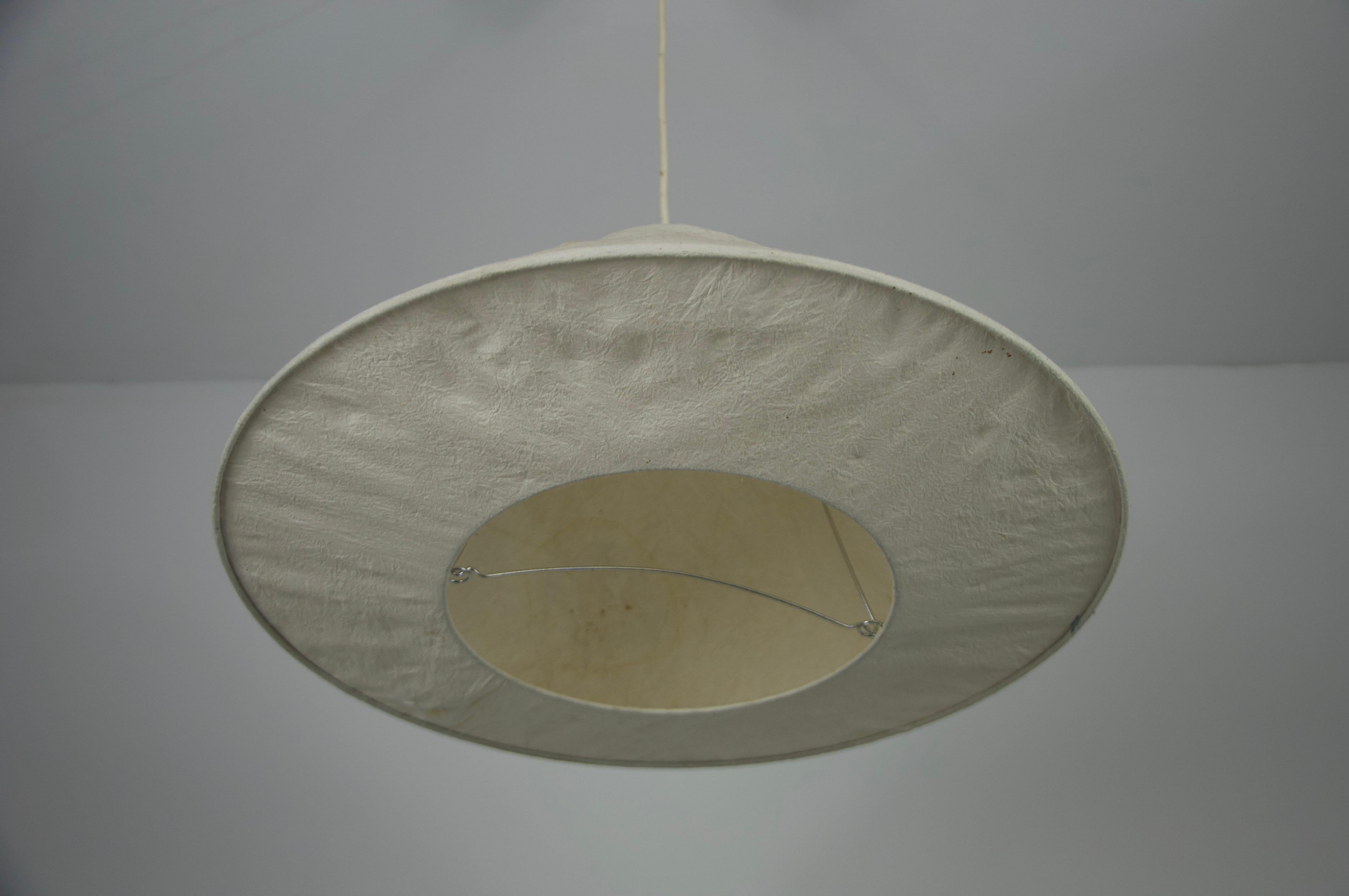 Weiße Mid-Century-Pendelleuchte, 1960er Jahre, Deutschland im Angebot 2