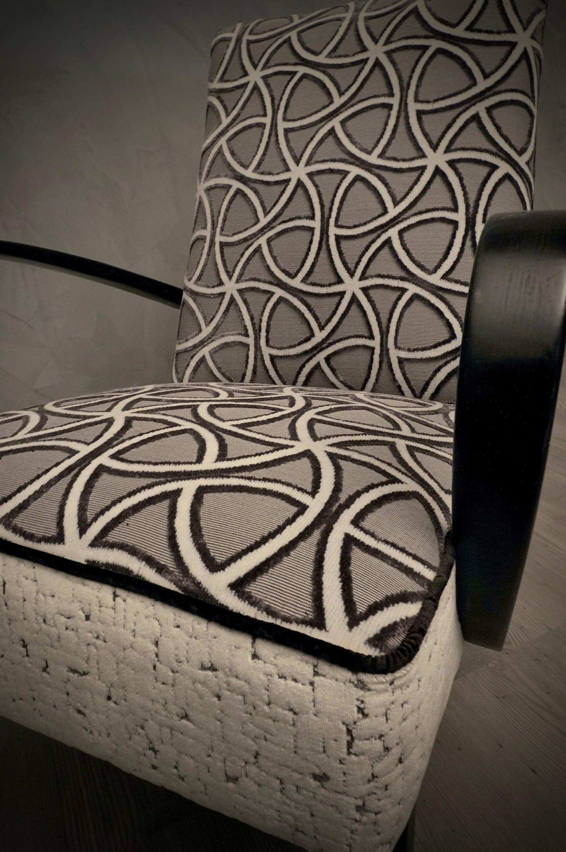 Sillones Club Italianos de Terciopelo Blanco y Madera de Haya de Mediano Siglo, 1950 Moderno de mediados de siglo en venta