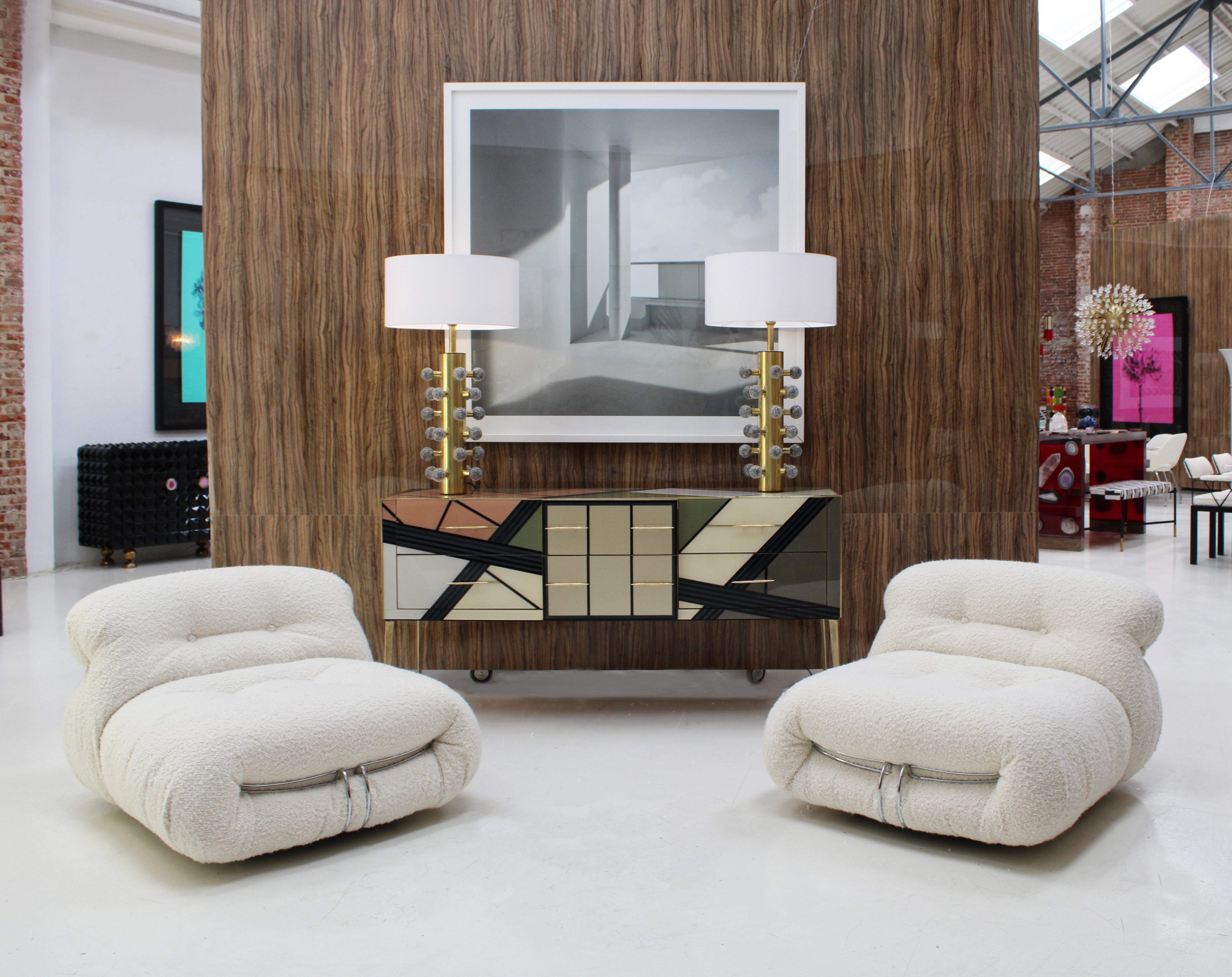 Canapé Soriana et 2 fauteuils du milieu du siècle dernier par Tobia Scarpa pour Cassina en vente 12