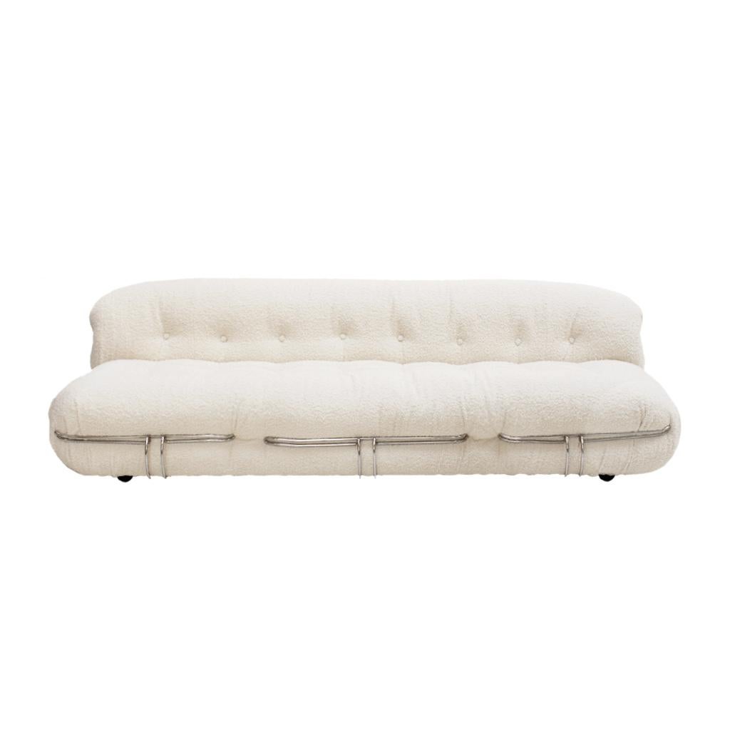 Mid-Century Modern Canapé Soriana et 2 fauteuils du milieu du siècle dernier par Tobia Scarpa pour Cassina en vente