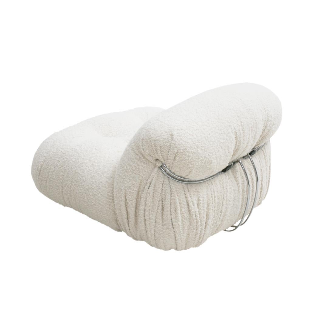 Canapé Soriana et 2 fauteuils du milieu du siècle dernier par Tobia Scarpa pour Cassina en vente 2