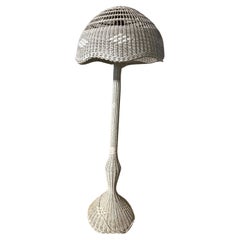Midcentury Wicker Floor Lamp