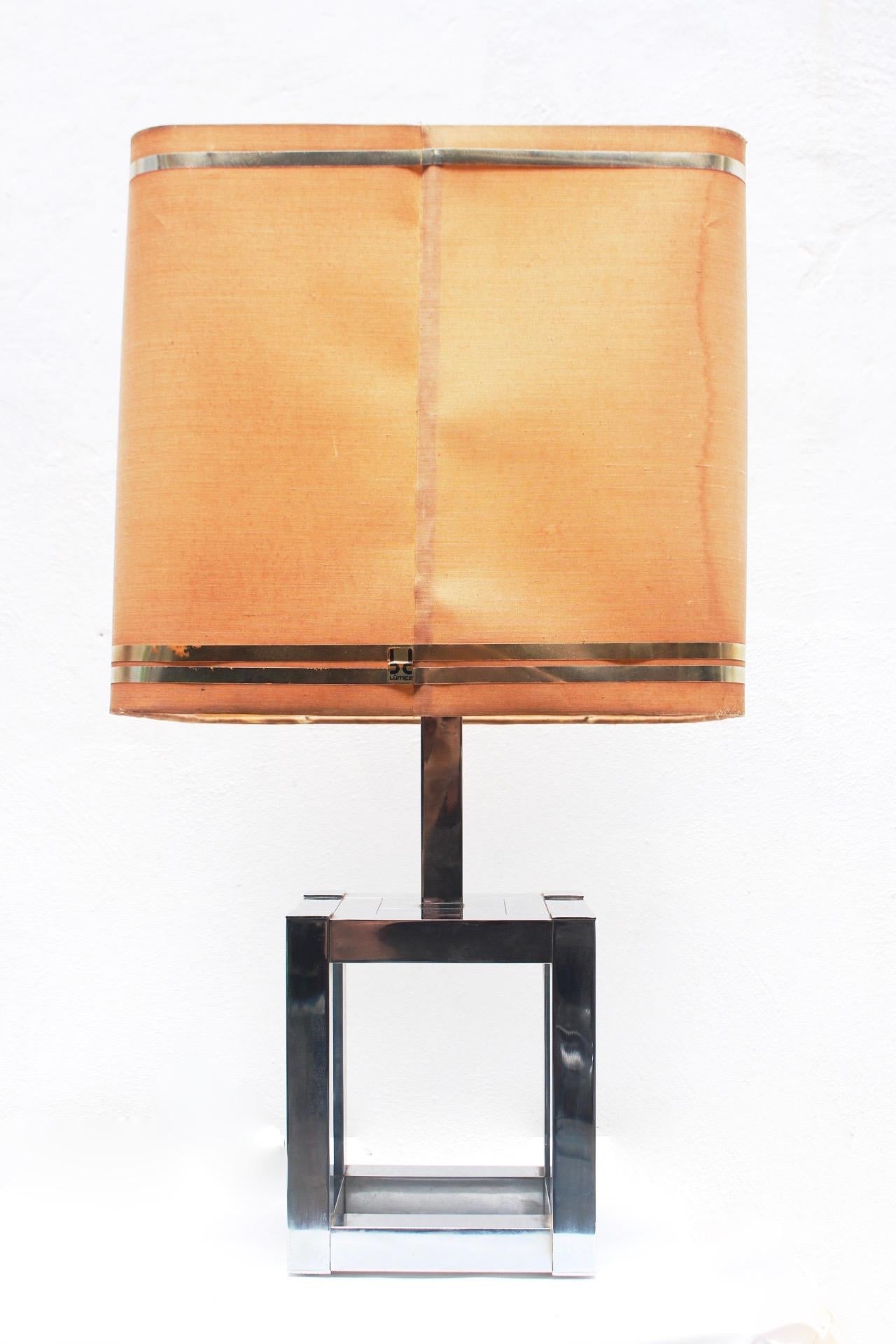 Midcentury Willy Rizzo Sculptural Cubic Sculptural Table Lamp for Lumica, 1970s For Sale 10