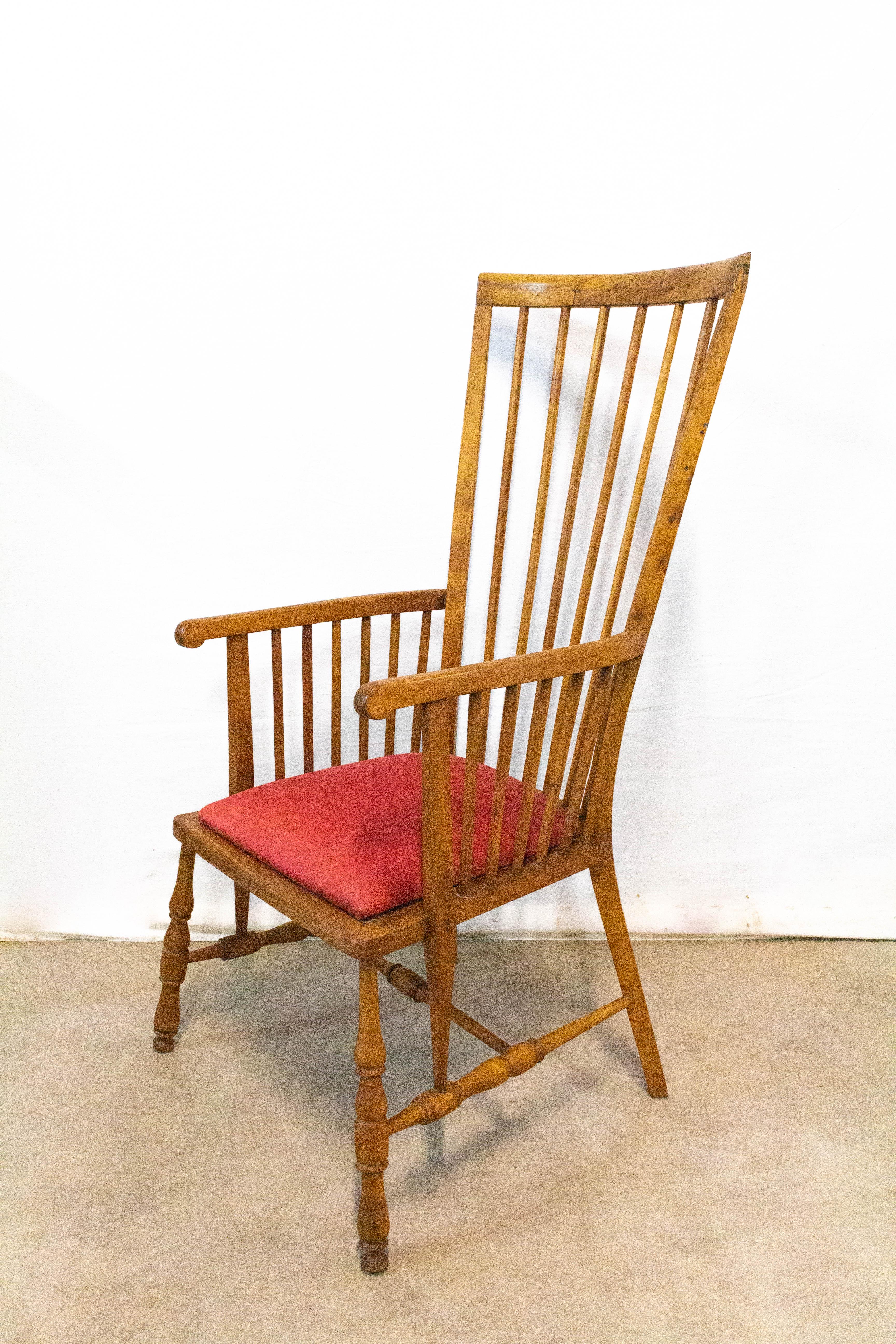 Mid-Century Modern Midcentury Windsor Armchair Elm Chair, circa 1950 For Sale