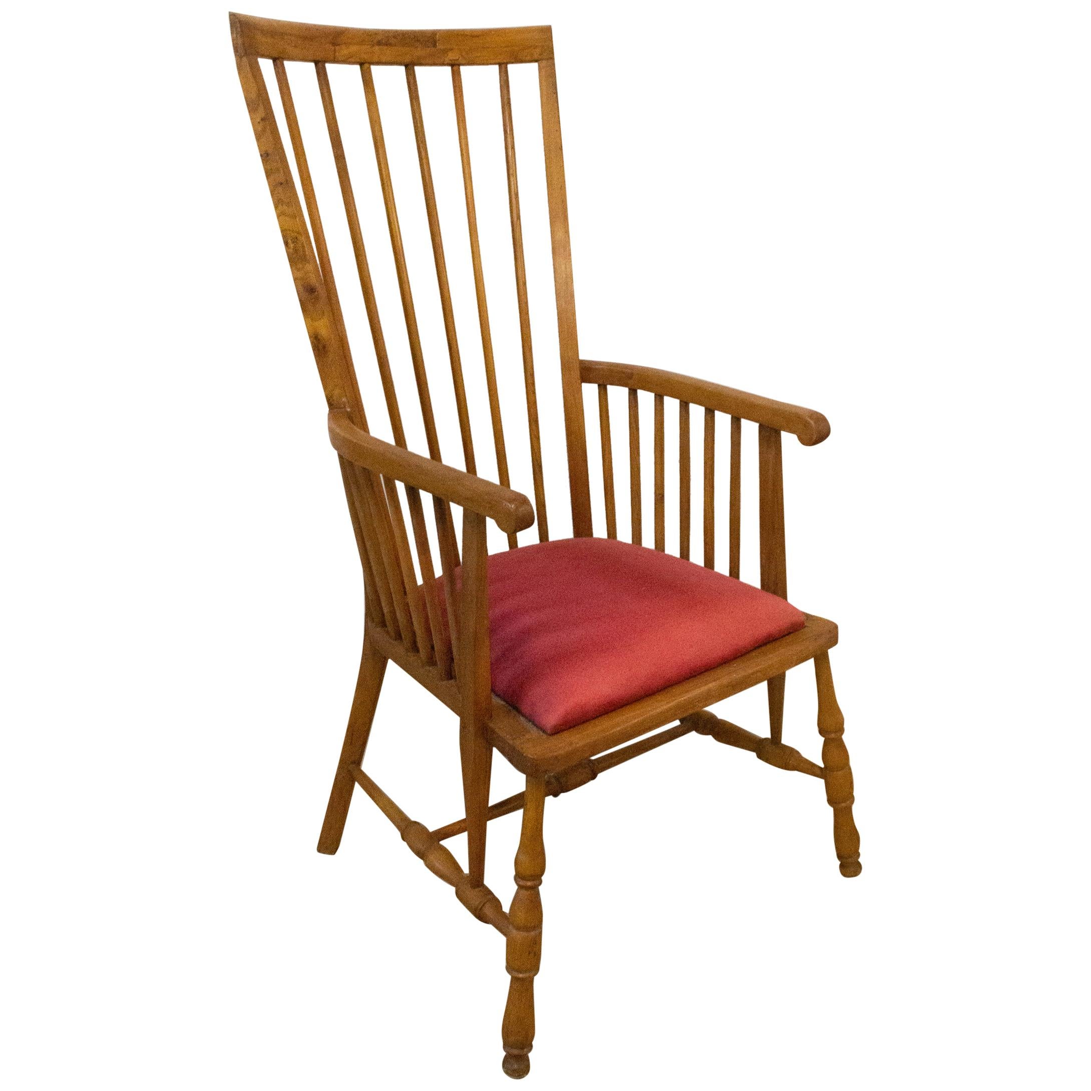 Midcentury Windsor Armchair Elm Chair, circa 1950