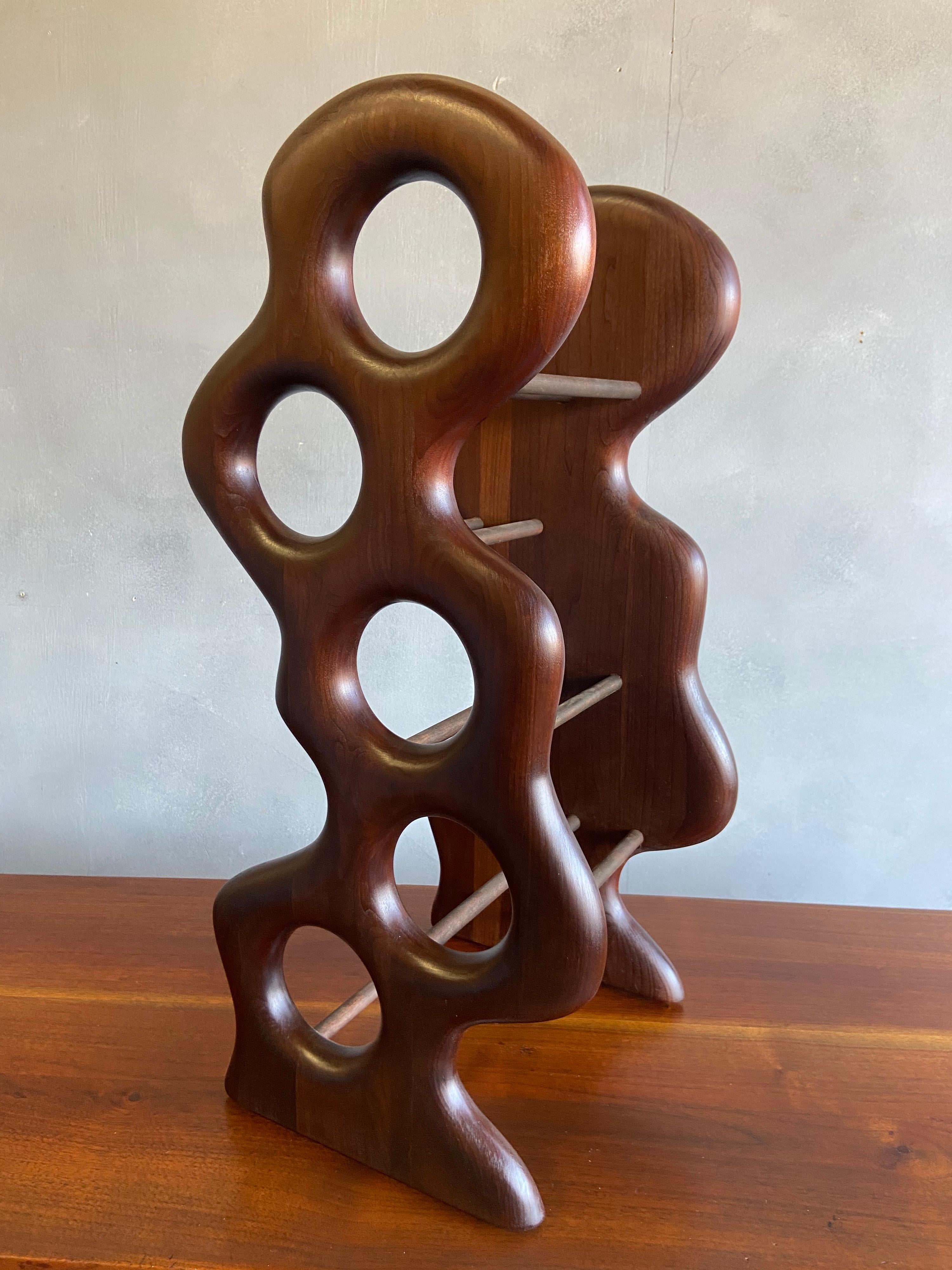 Midcentury Wine Rack by Dean Santner In Excellent Condition For Sale In BROOKLYN, NY
