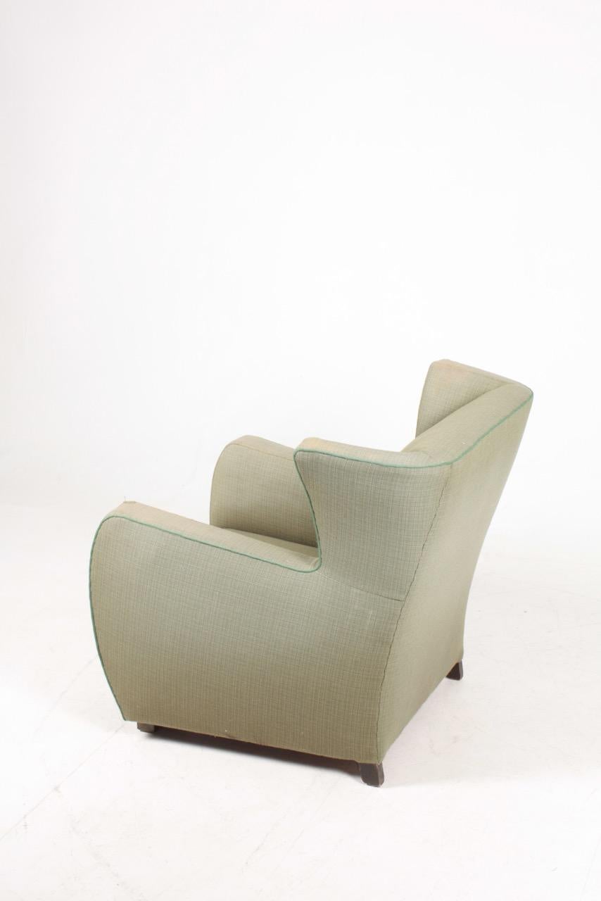 Mid-20th Century Midcentury Wingback Chair, 1940s For Sale