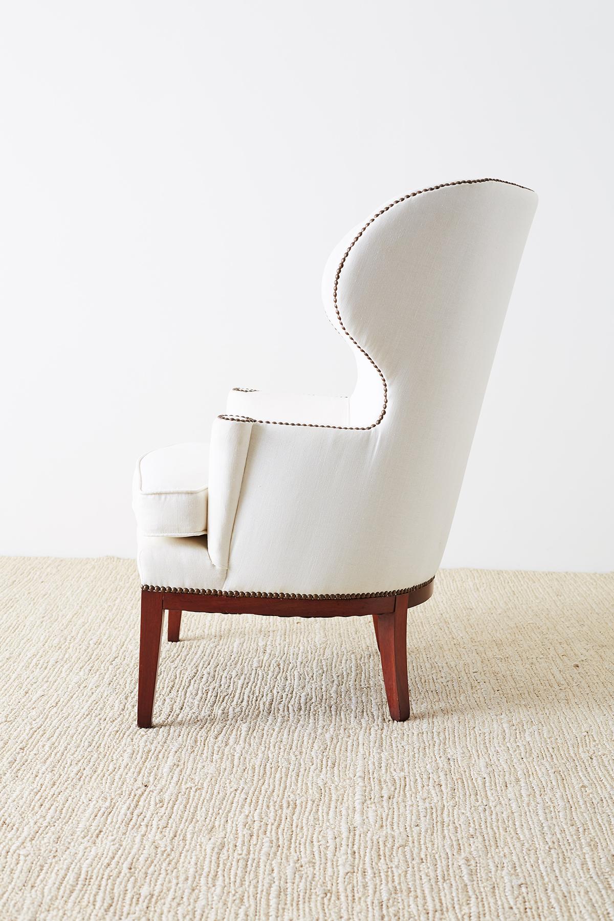 Midcentury Wing Chair by Edward Wormley for Dunbar 6