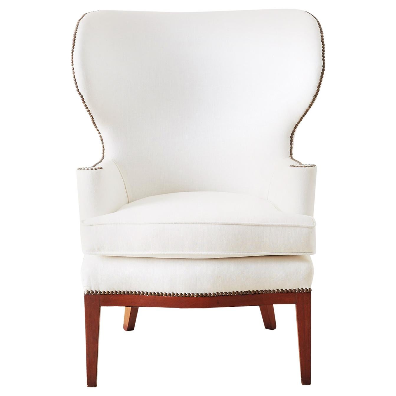 Midcentury Wing Chair by Edward Wormley for Dunbar