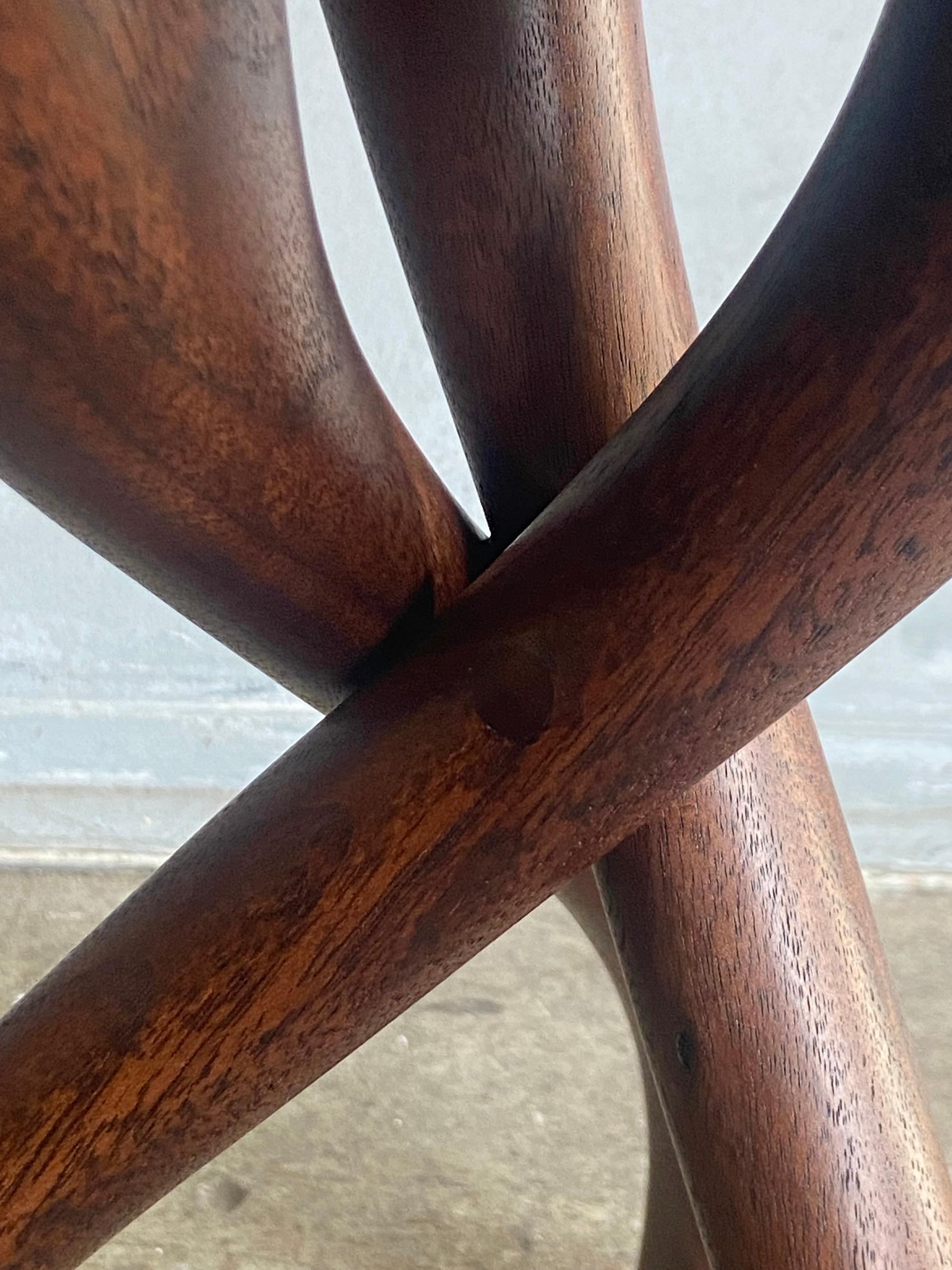 Midcentury Wishbone Side Table in Walnut (4 available) 10