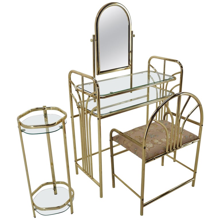 Midcentury Woman Toilet Mirror Set For Sale at 1stDibs