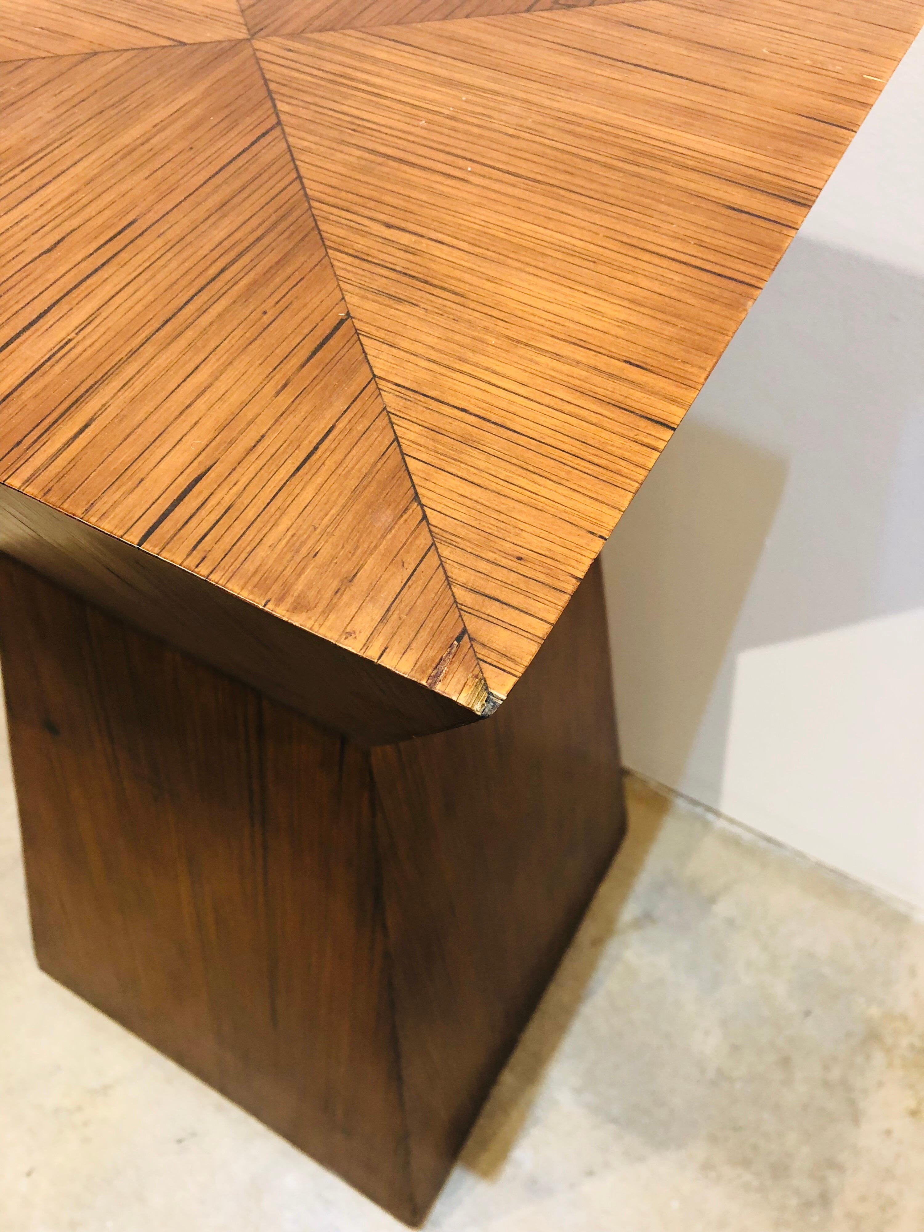 Mid-Century Modern Midcentury Wood Accent Table/ Pedestal For Sale