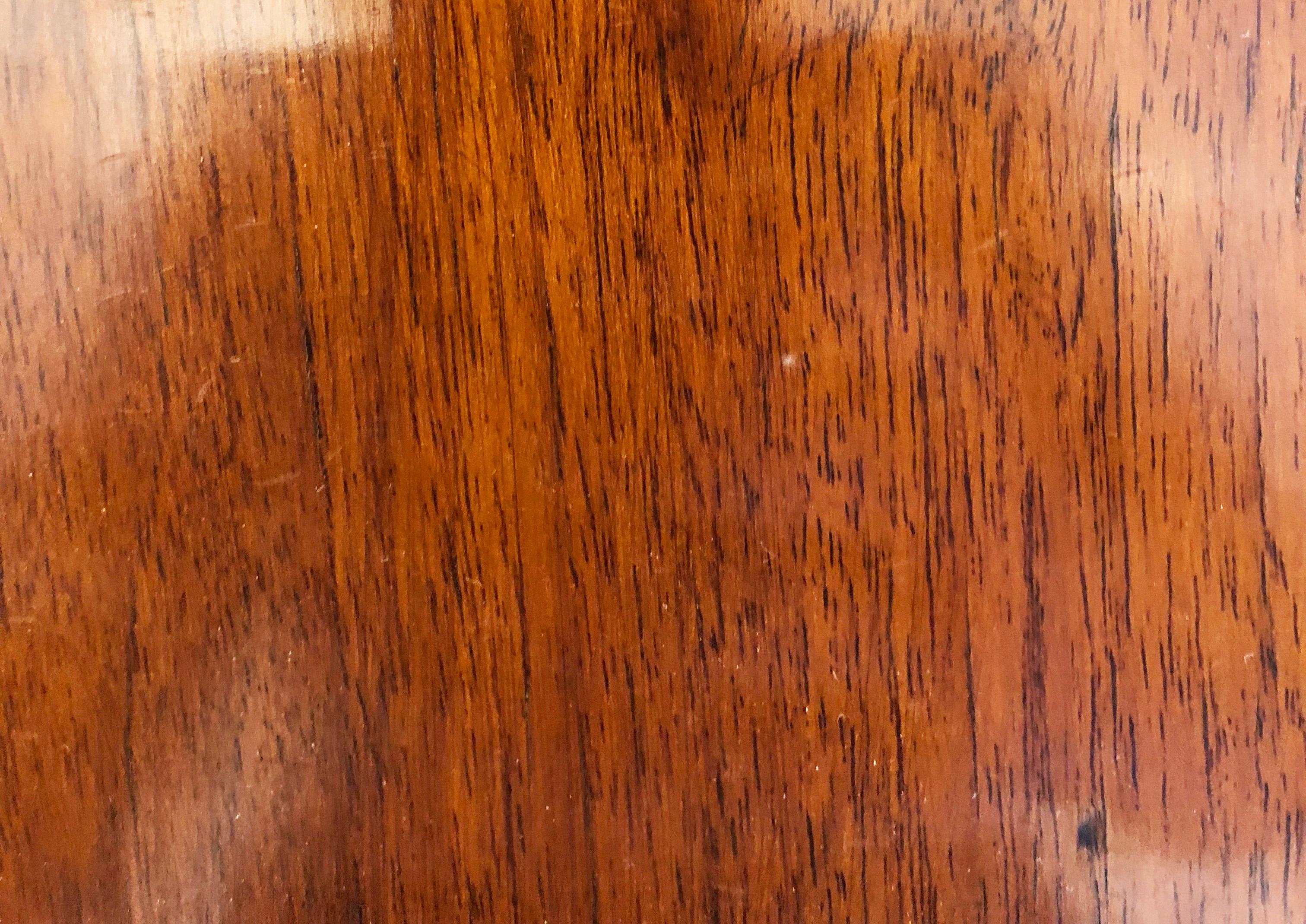 Midcentury Wood Trapezoid Side Table 2