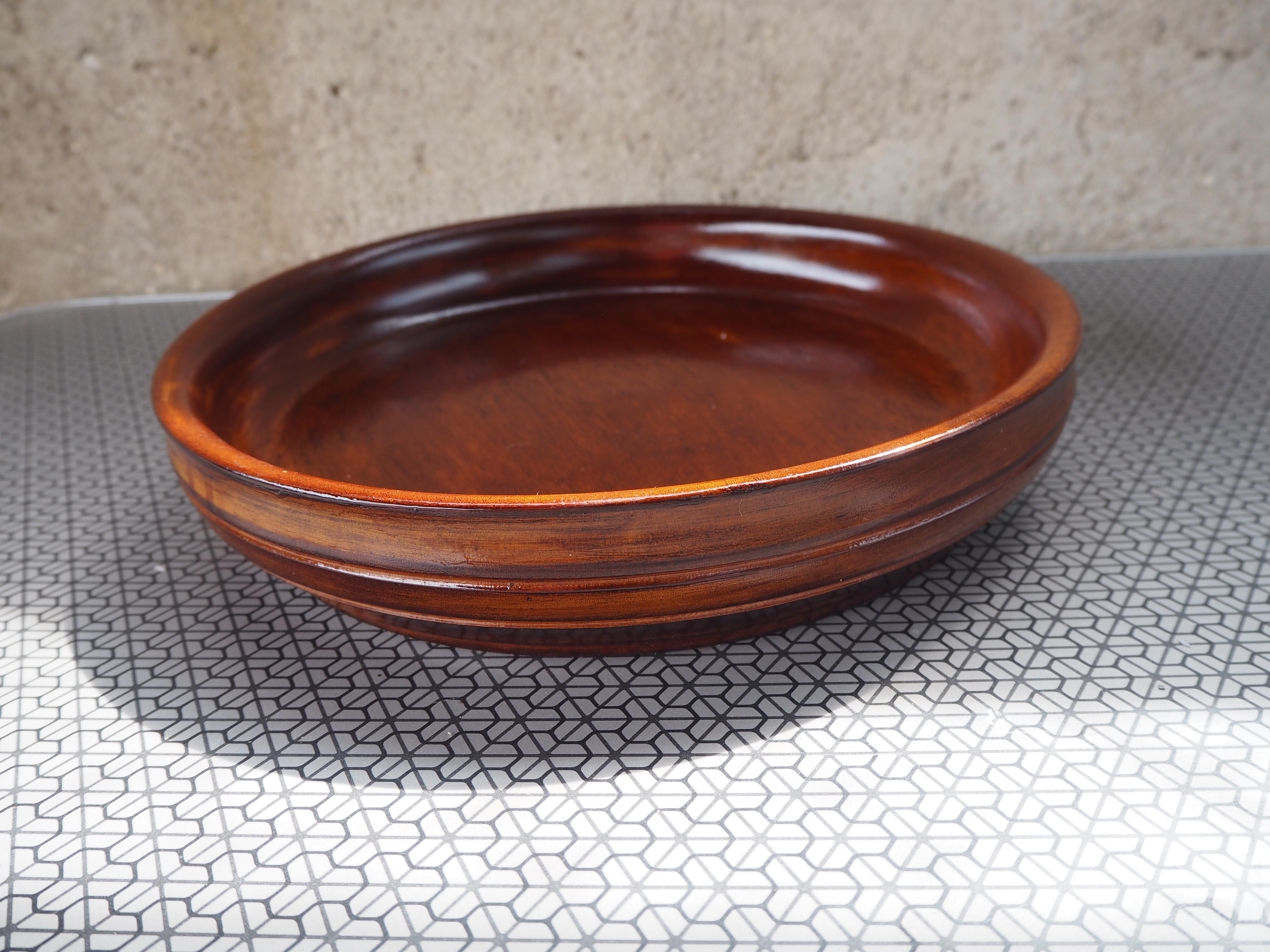 Midcentury Wood Tablett, Tschechoslowakei, 1970er Jahre im Angebot 1