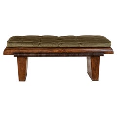 Midcentury wooden bench attributed to Paolo Buffa, Italy, 1940