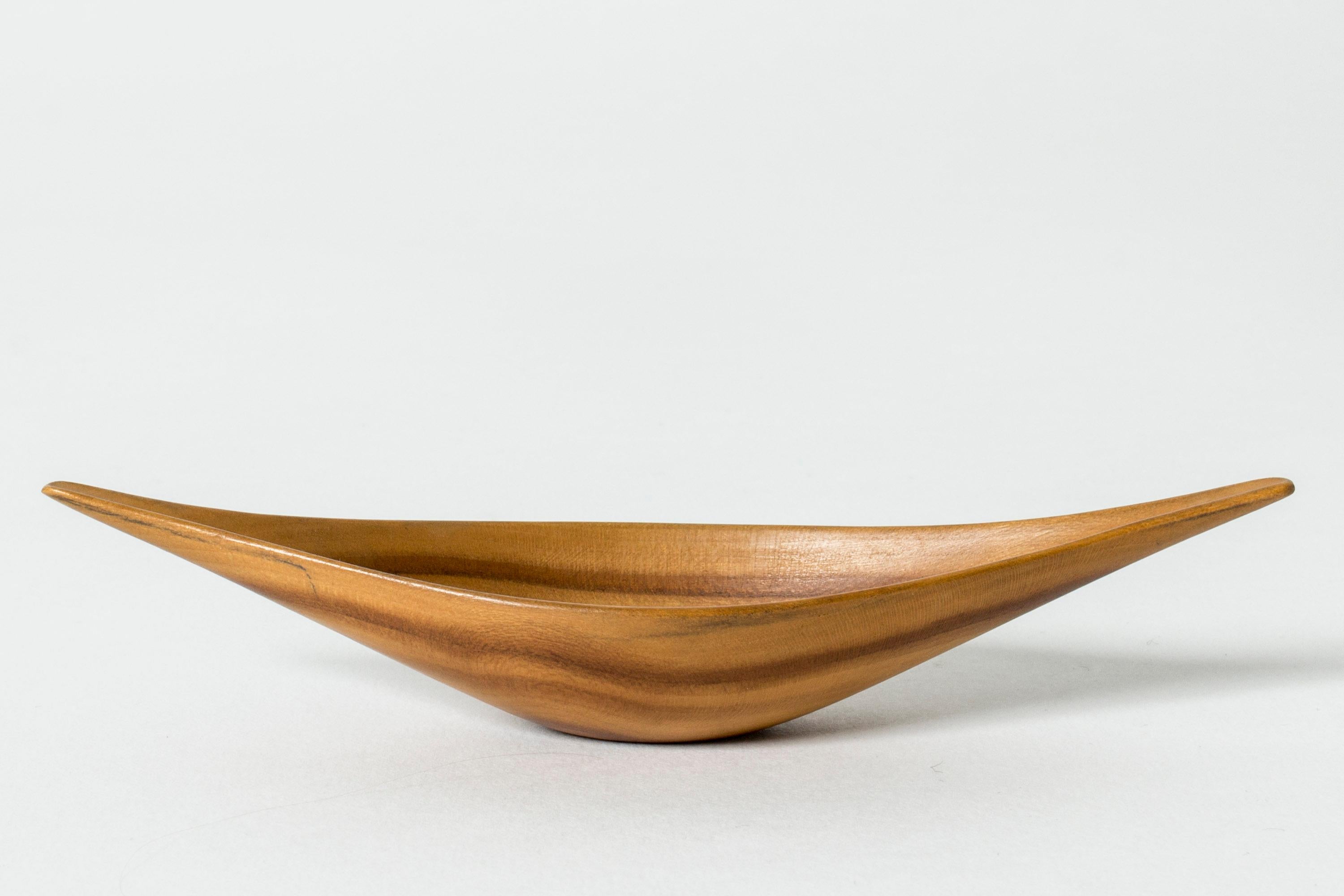 Scandinavian Modern Midcentury wooden bowl by Johnny Mattsson, Sweden, 1950s