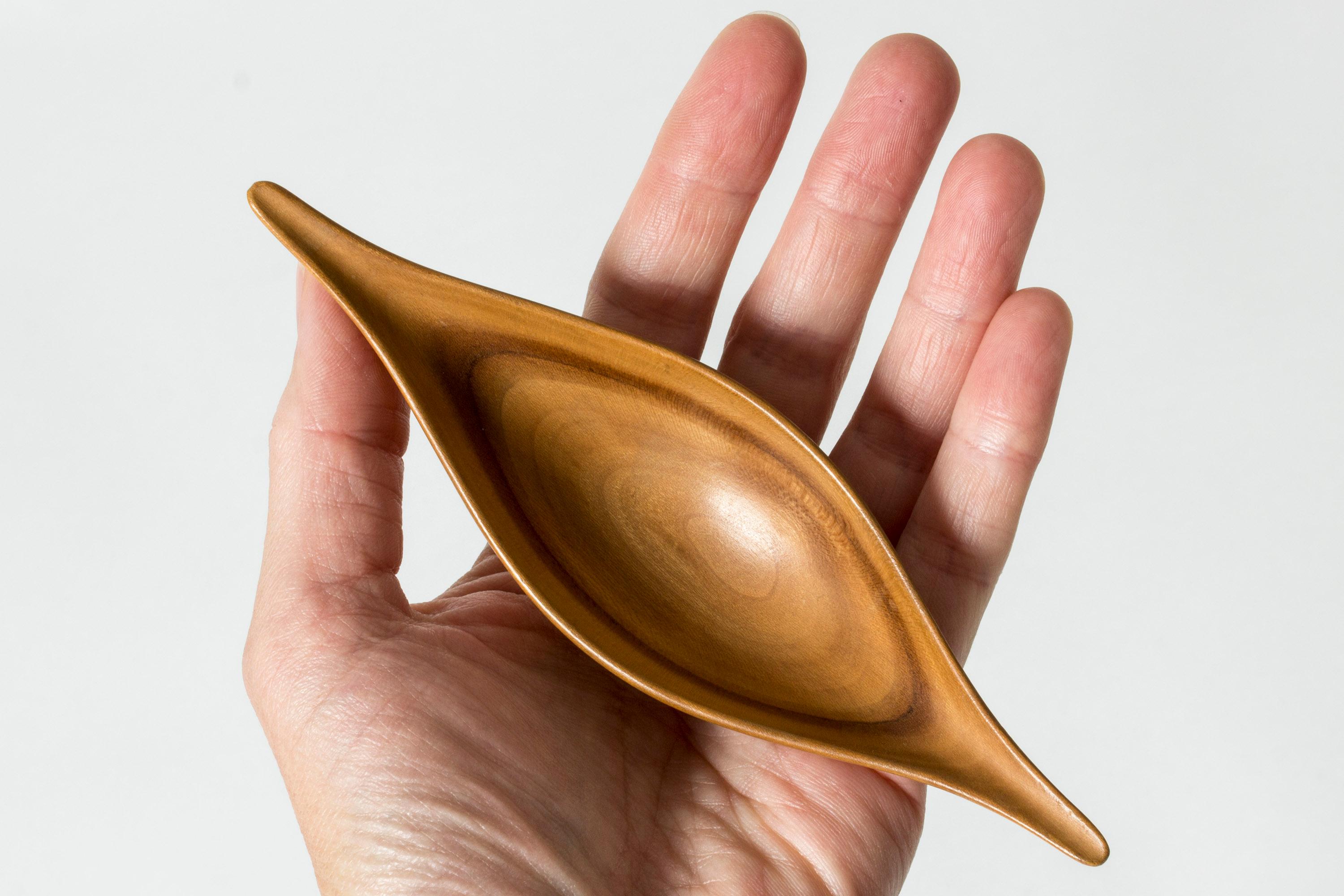 Midcentury wooden bowl by Johnny Mattsson, Sweden, 1950s 1
