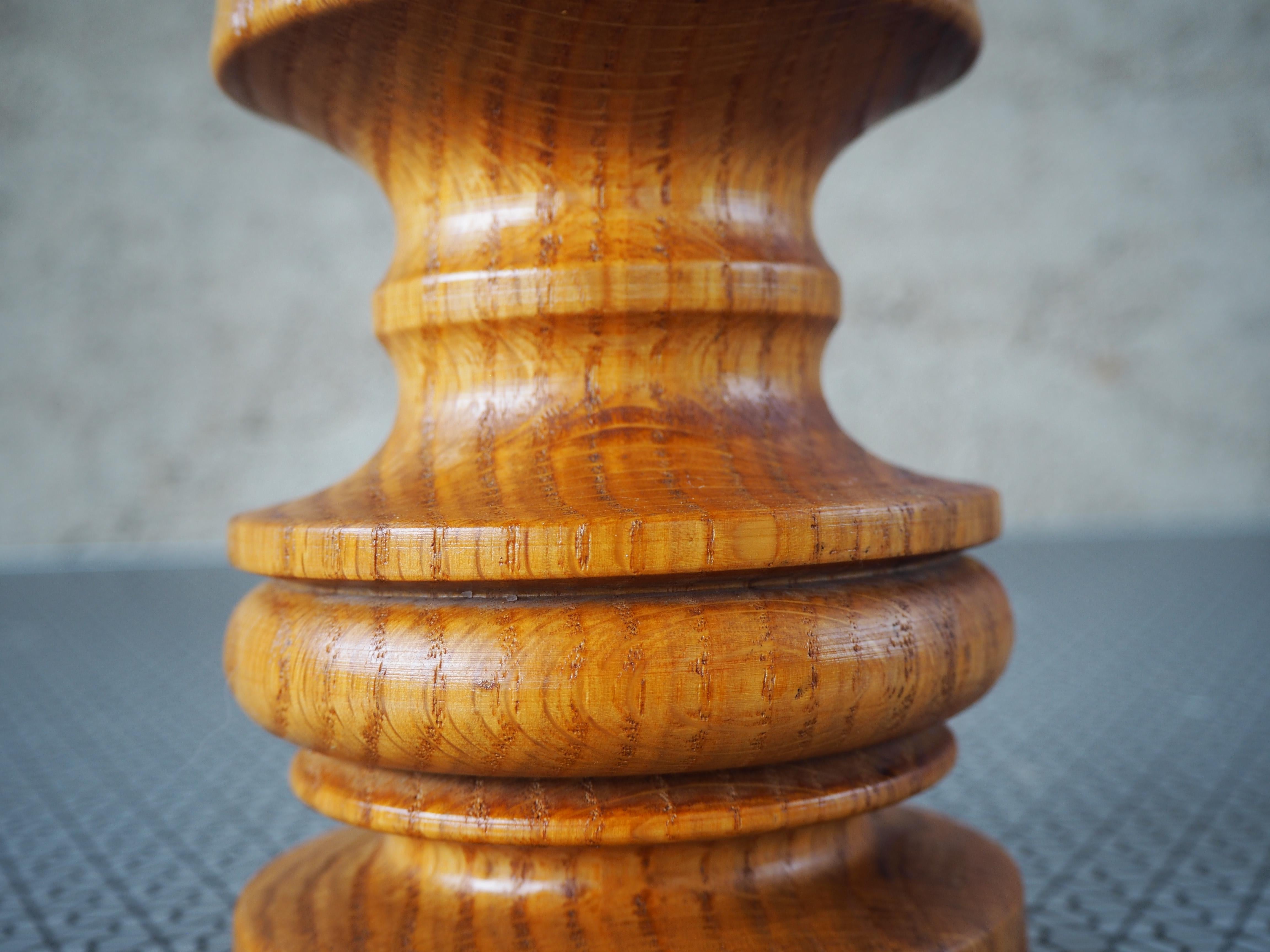 Portavelas de madera de mediados de siglo, años 60, Europa en venta 3