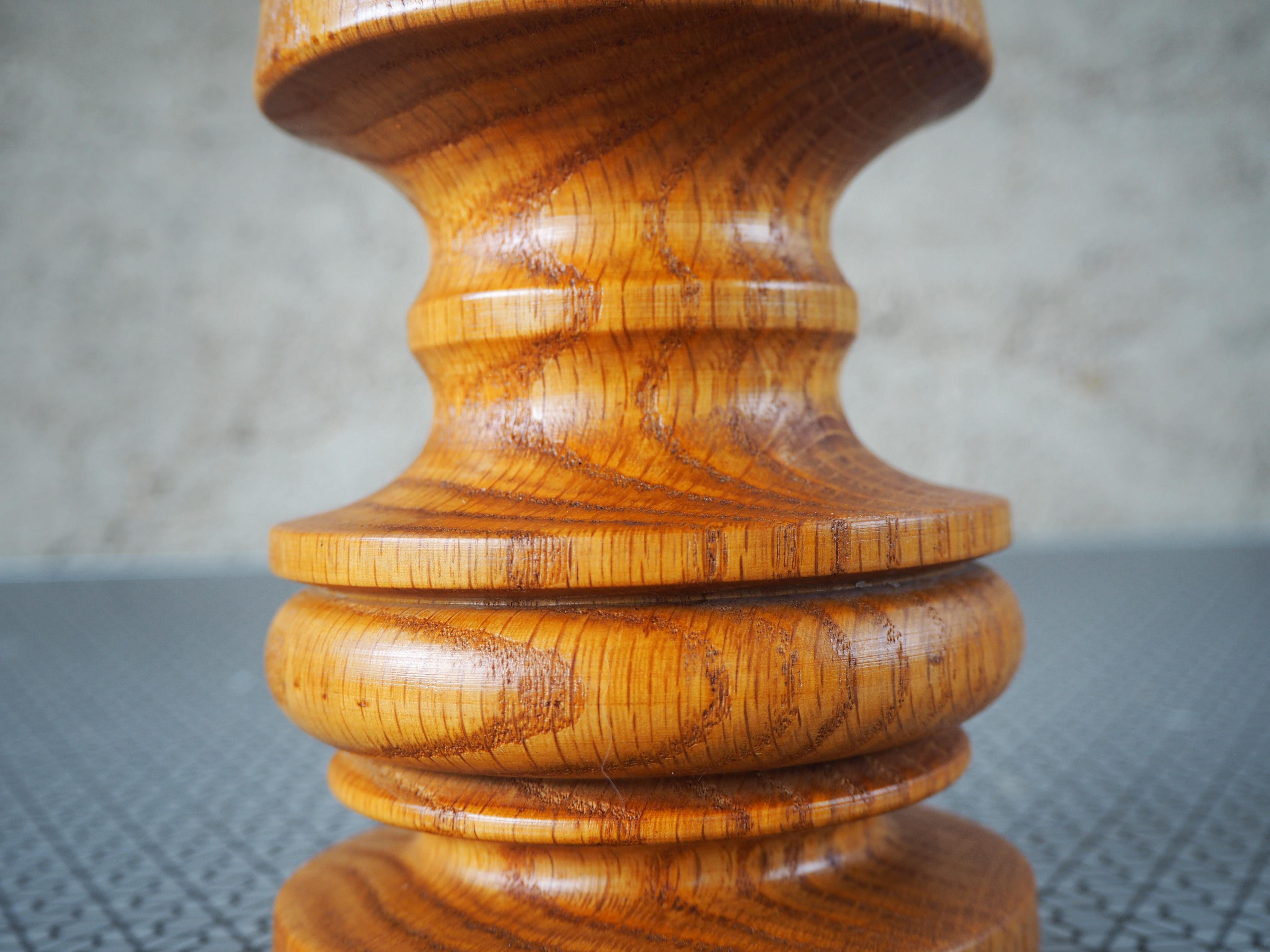 Portavelas de madera de mediados de siglo, años 60, Europa en venta 4
