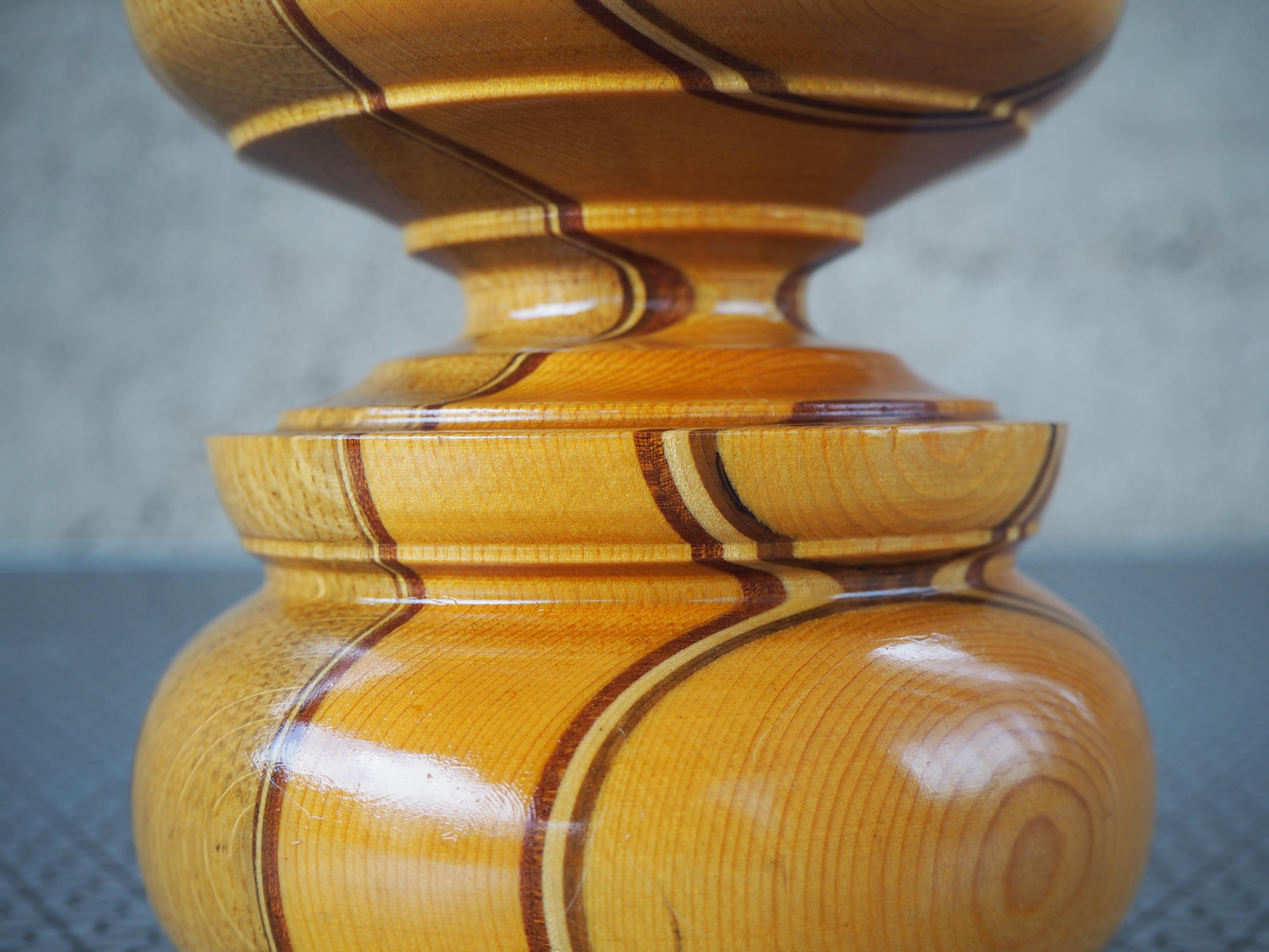 Holz-Kerzenhalter aus der Jahrhundertmitte, 1960er Jahre, Europa im Angebot 11
