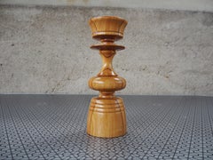 Midcentury Wooden Candle Holder, 1960s, Europe