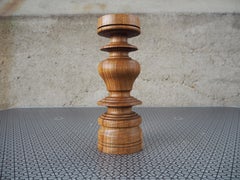 Midcentury Wooden Candle Holder, 1960s, Europe