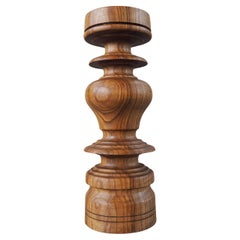 Midcentury Wooden Candle Holder, 1960s, Europe
