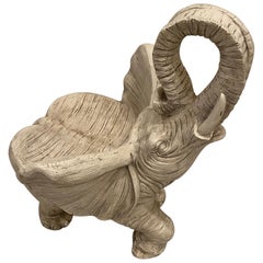 Retro Midcentury Wooden Child's Elephant Chair