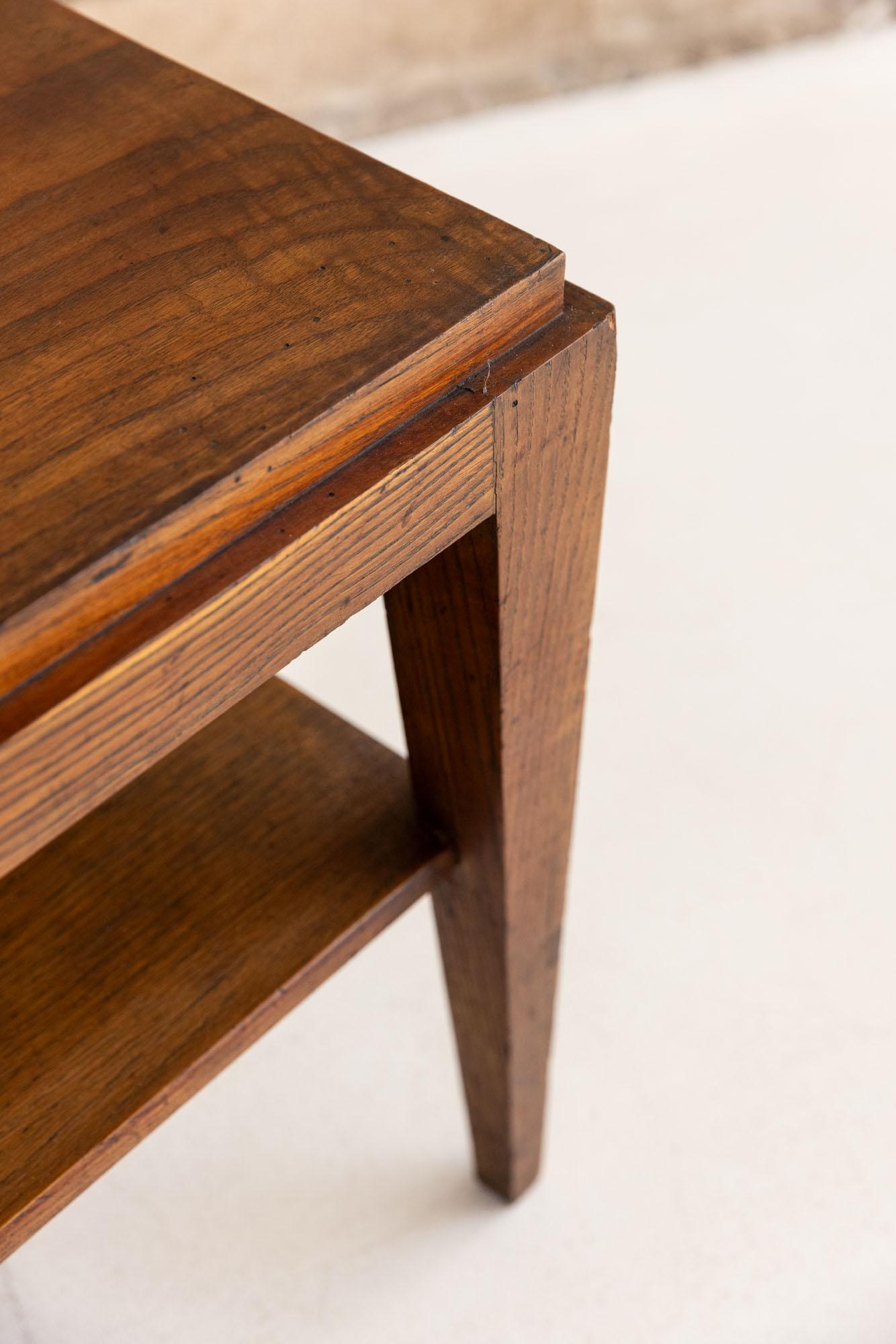 Italian Midcentury wooden coffee table, Italy 1950 For Sale