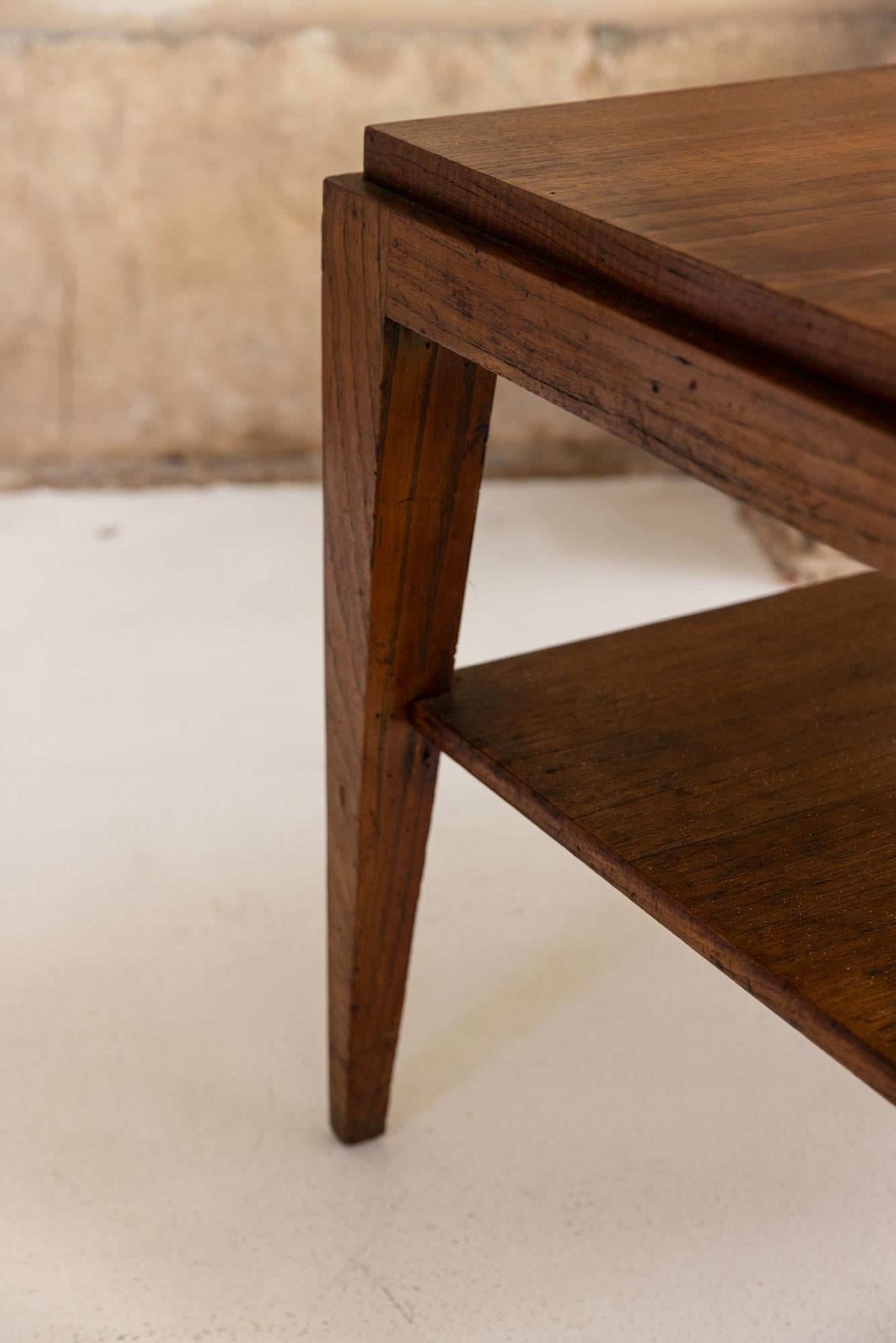 Wood Midcentury wooden coffee table, Italy 1950 For Sale