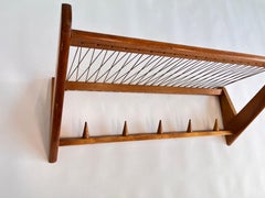 Midcentury wooden Design Wall Coat Rack by ÚLUV - Czechoslovakia, 1960s