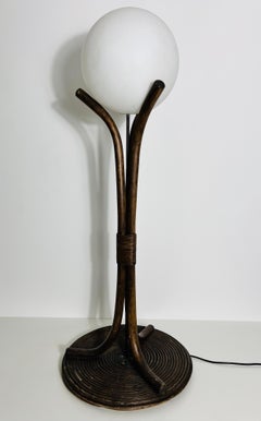 Midcentury Wooden Floor Lamp in the style of Temde, circa 1970