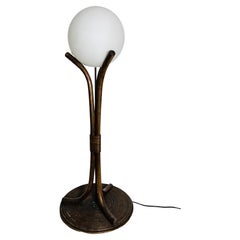 Stehlampe aus Holz im Stil von Temde aus der Jahrhundertmitte, um 1970